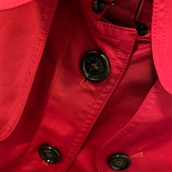 Red Burberry Coat - Picture 3 of 13